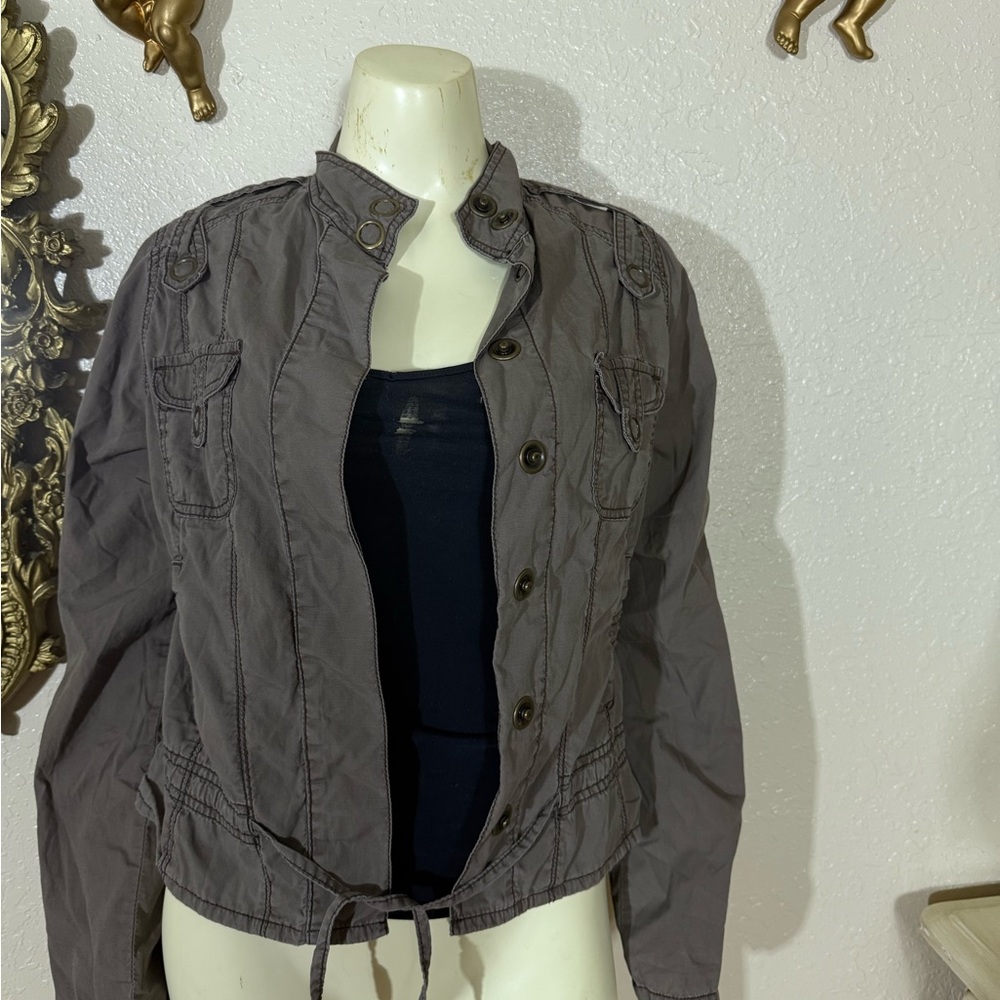 Papaya Charcoal Utility Jacket